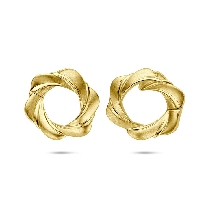 Verguld zilveren klapoorringen – 925 zilver