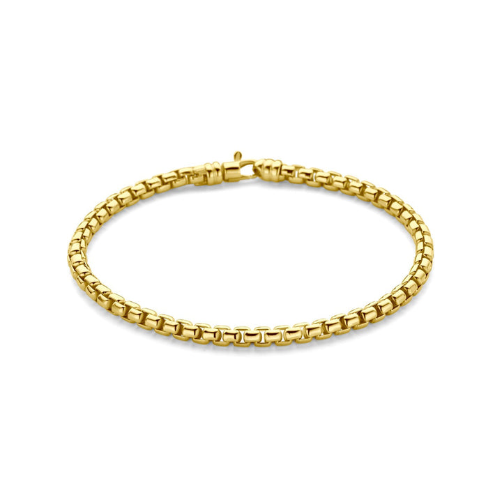 14k Geelgouden dames armband met zilveren kern – 4,3 mm