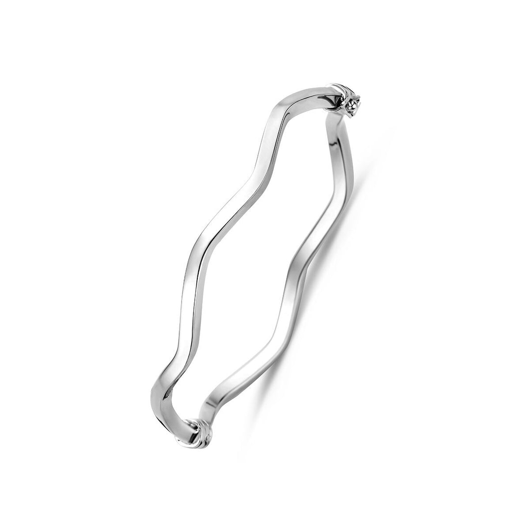 Gerhodineerde 925 zilveren bangle
