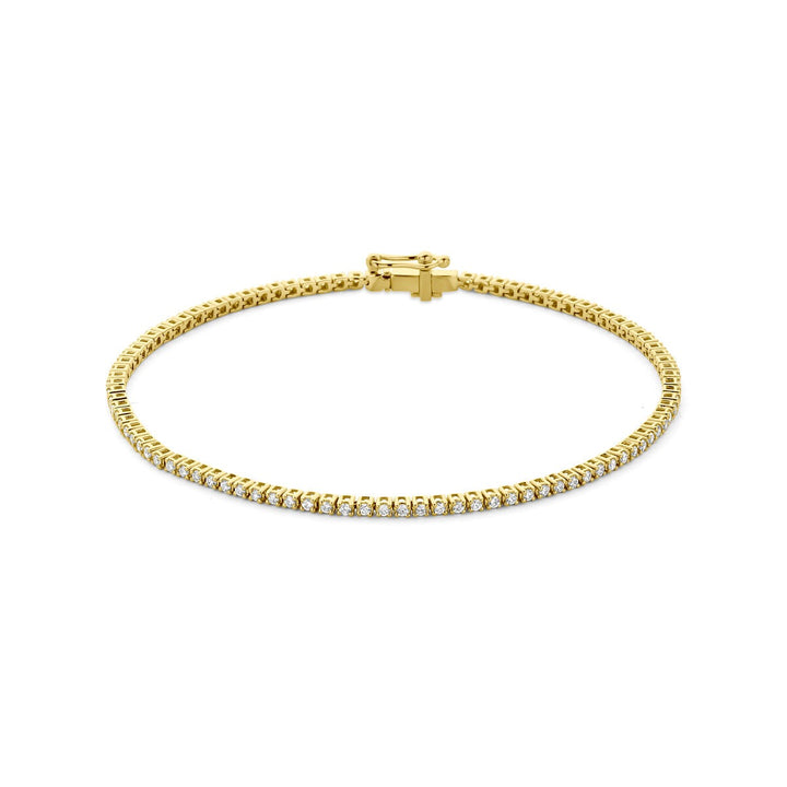14k Gouden tennis armband met lab grown diamant