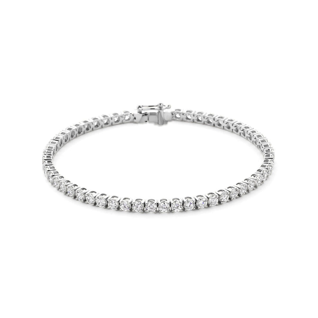 14k Witgouden tennis armband met lab grown diamant