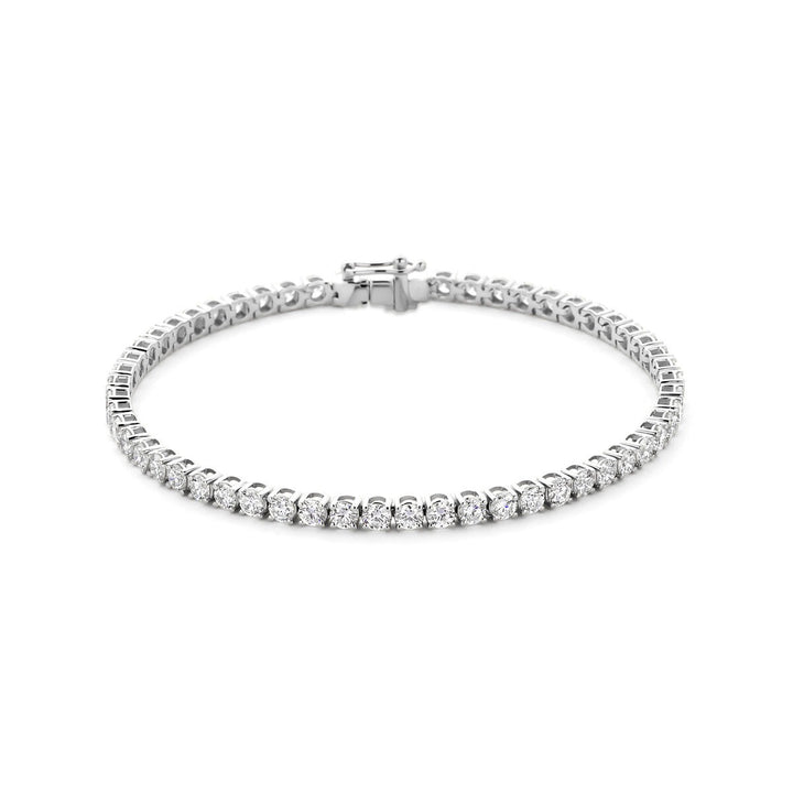 14k Witgouden tennis armband met lab grown diamant