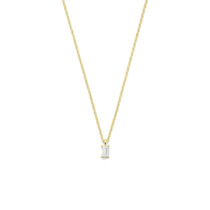 Verguld 925 zilveren collier met zirkonia