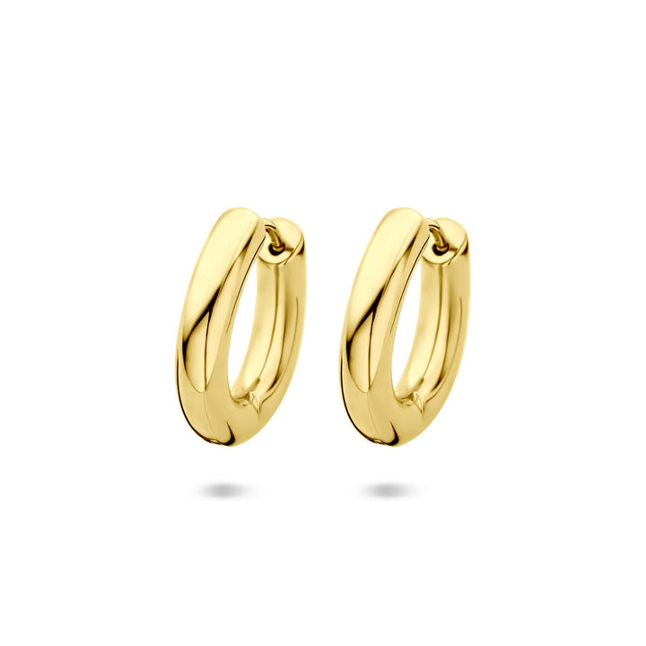 Goudkleurige stalen klapoorringen 20x4mm