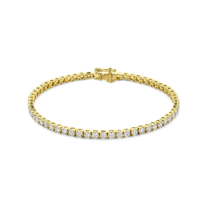 14k Gouden tennis armband met lab grown diamant