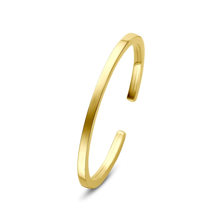Gouden spang armband dames – 14k geelgoud 4 mm breed