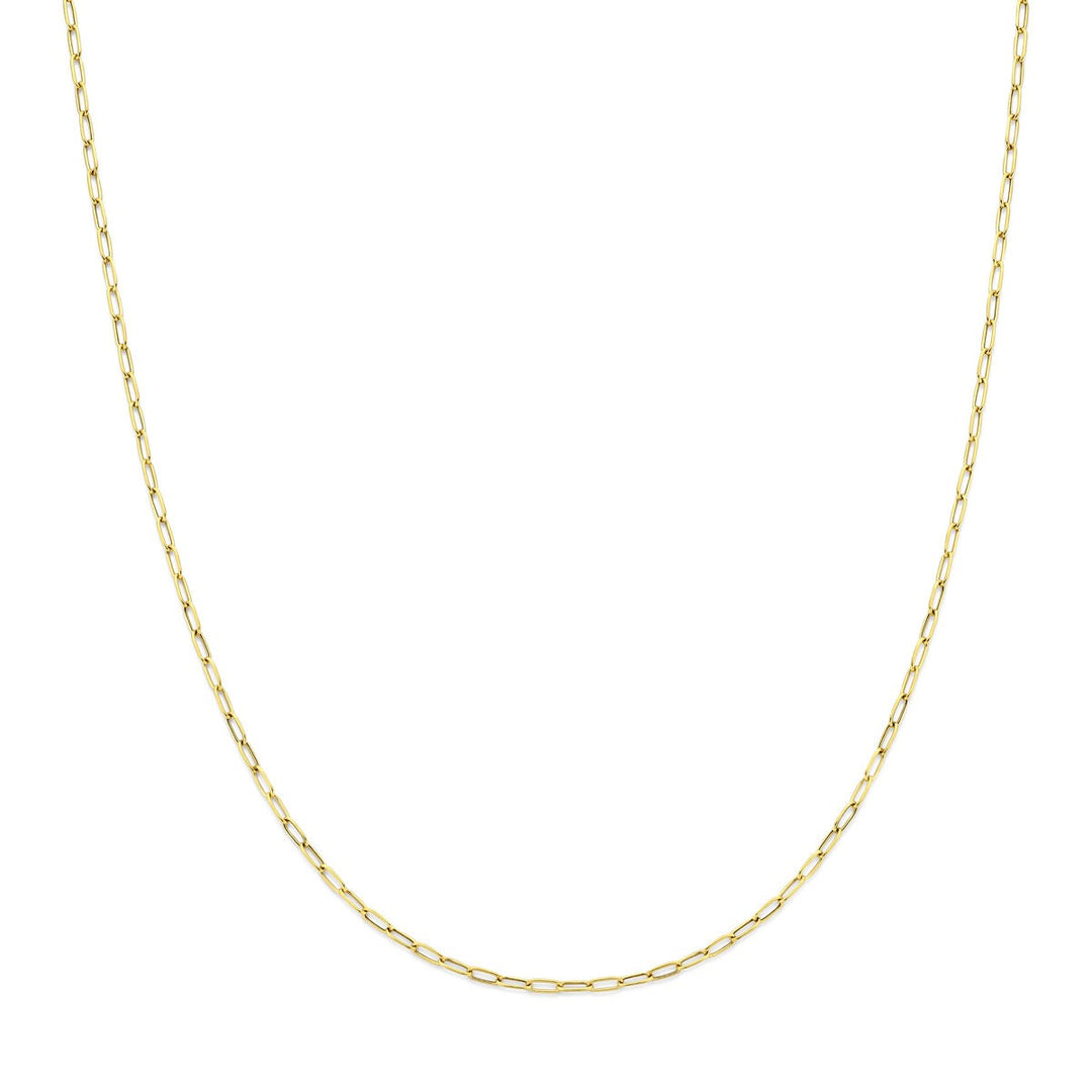 14k geelgouden collier met ankerschakel