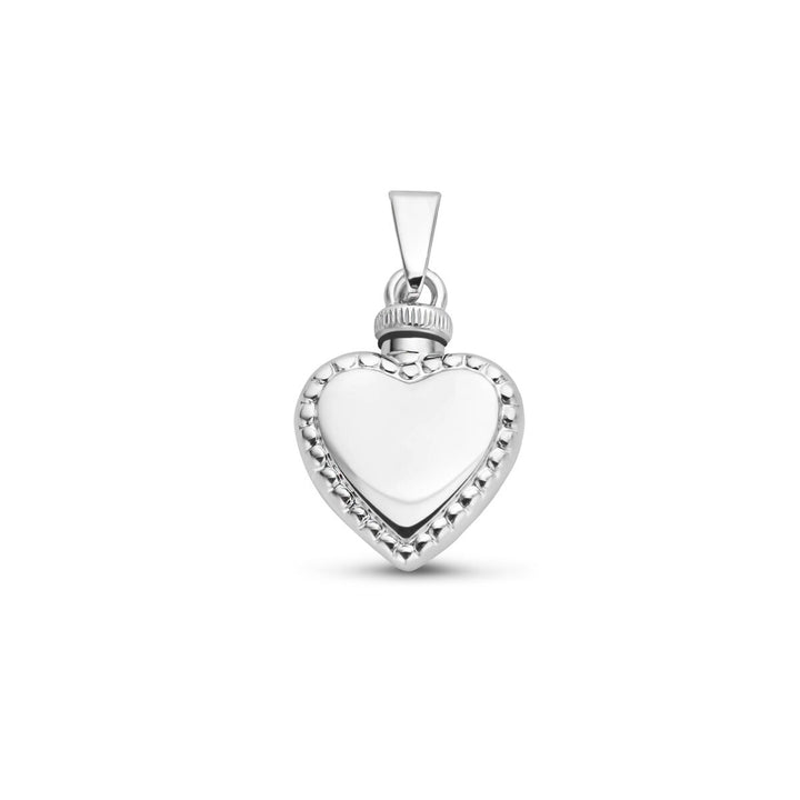 Zilveren urnhanger hart – 925 gerhodineerd zilver