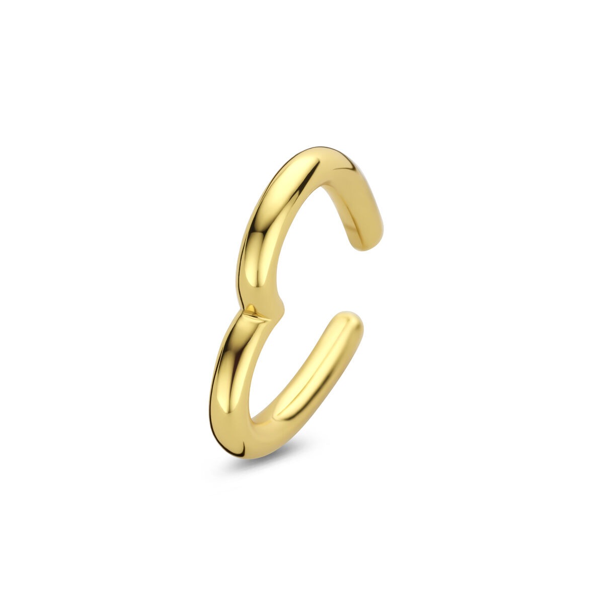 Verguld zilveren ear cuff in hartvorm