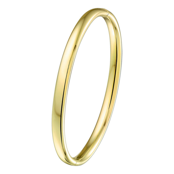 Silgold geel bangle armband