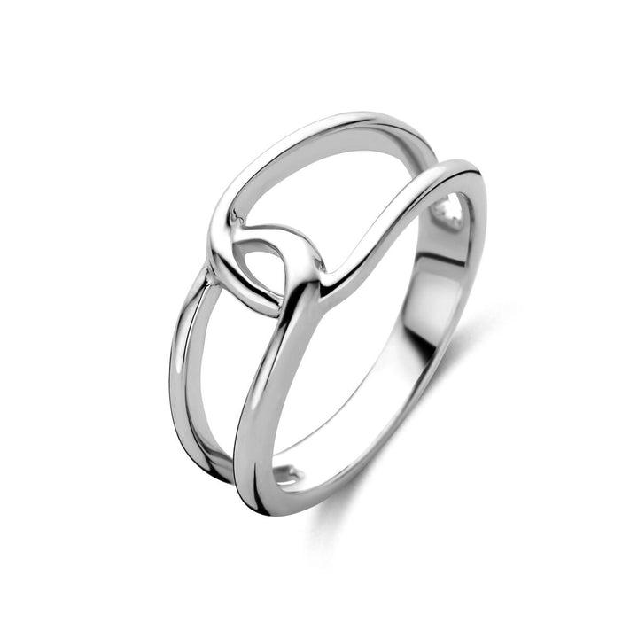 Gerhodineerd zilveren ring 9 mm