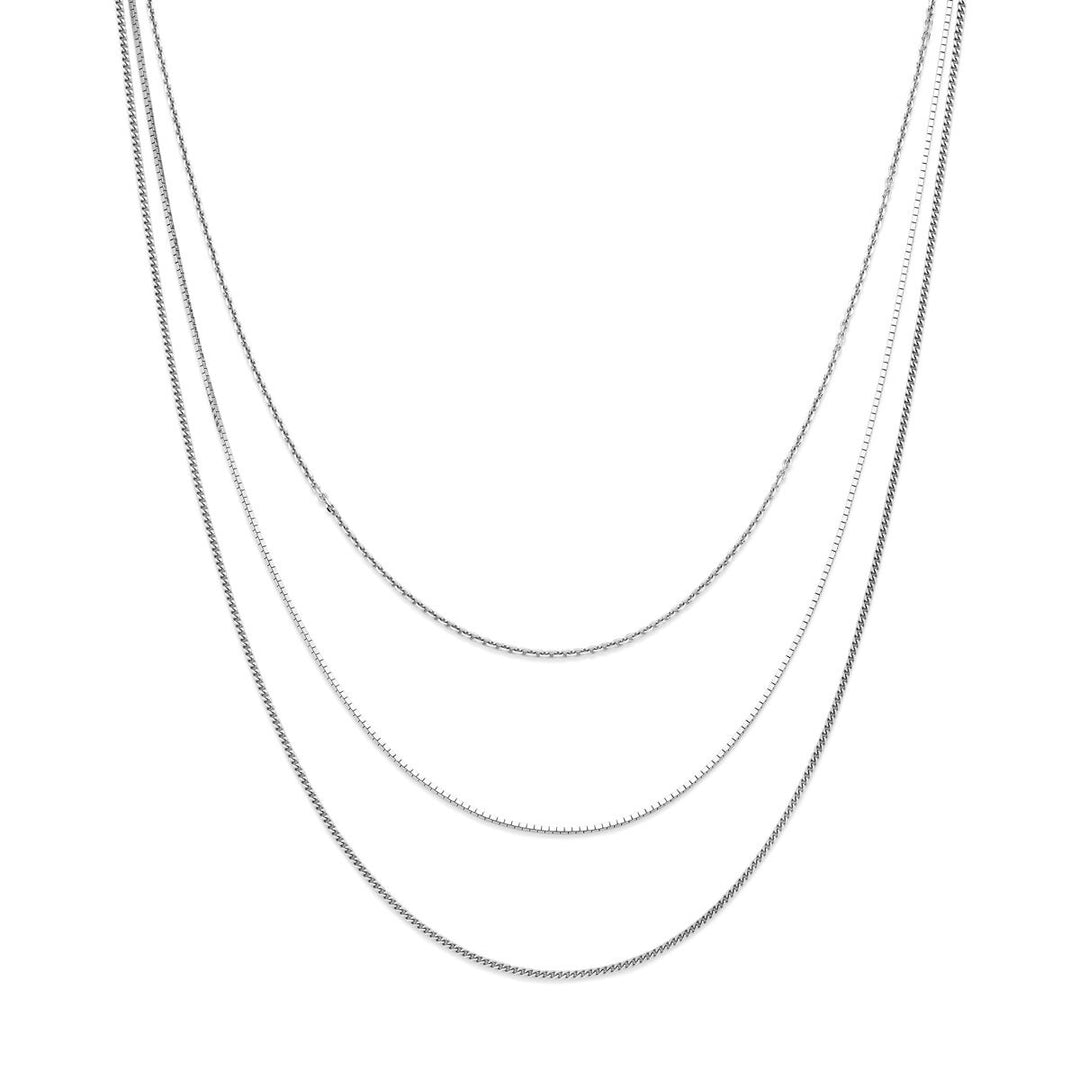 Gerhodineerd Zilveren Ketting