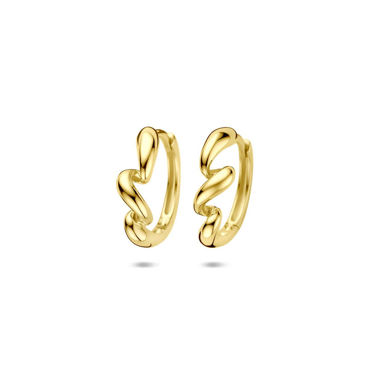 Verguld zilveren klapoorringen – 925 zilver