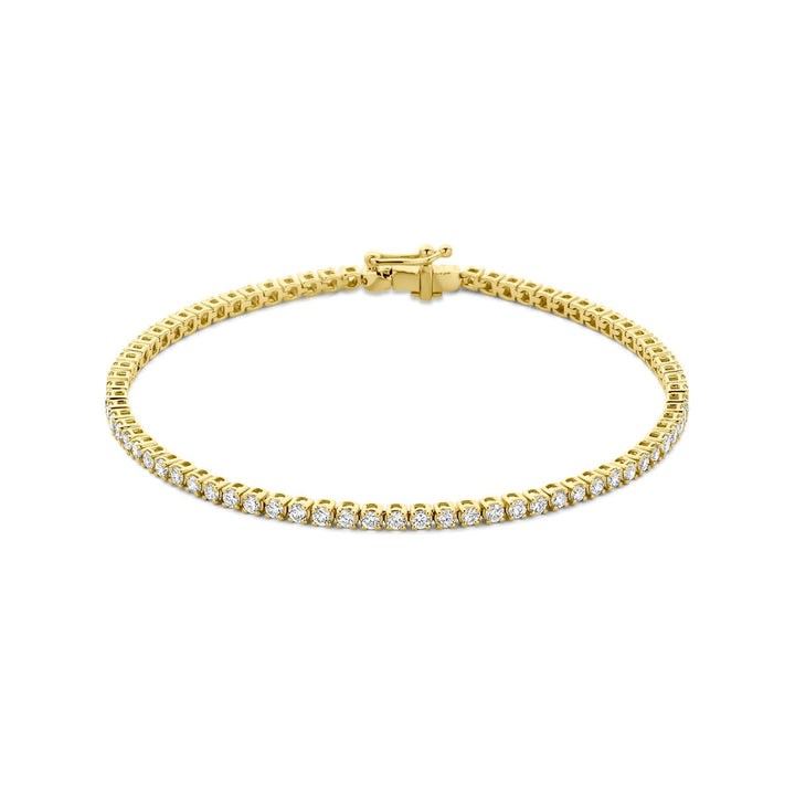 14k Gouden tennis armband met lab grown diamant