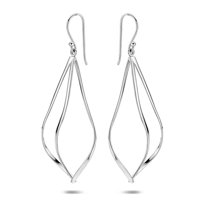 Zilveren oorhangers – gerhodineerd 925 zilver