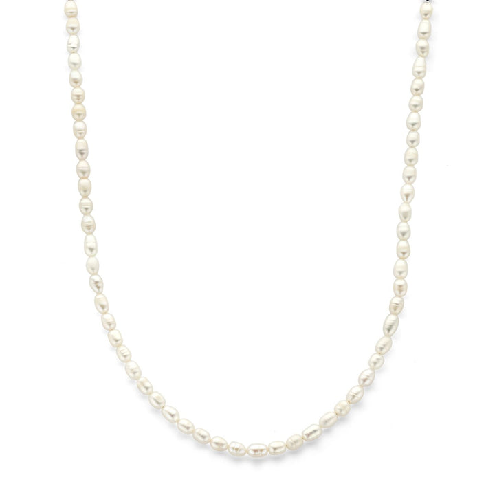 Zilveren ketting met parels – gerhodineerd 925 zilver