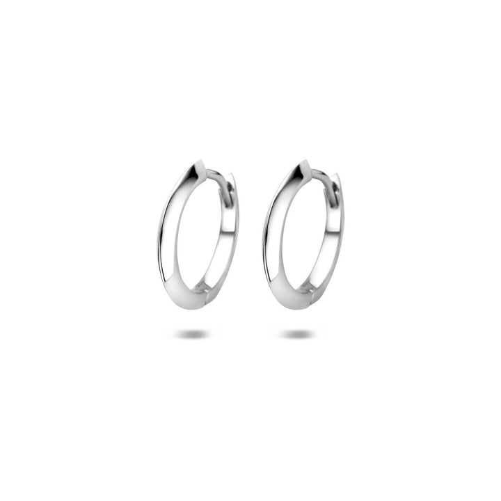 Gerhodineerd zilveren klapoorringen dames 15 mm
