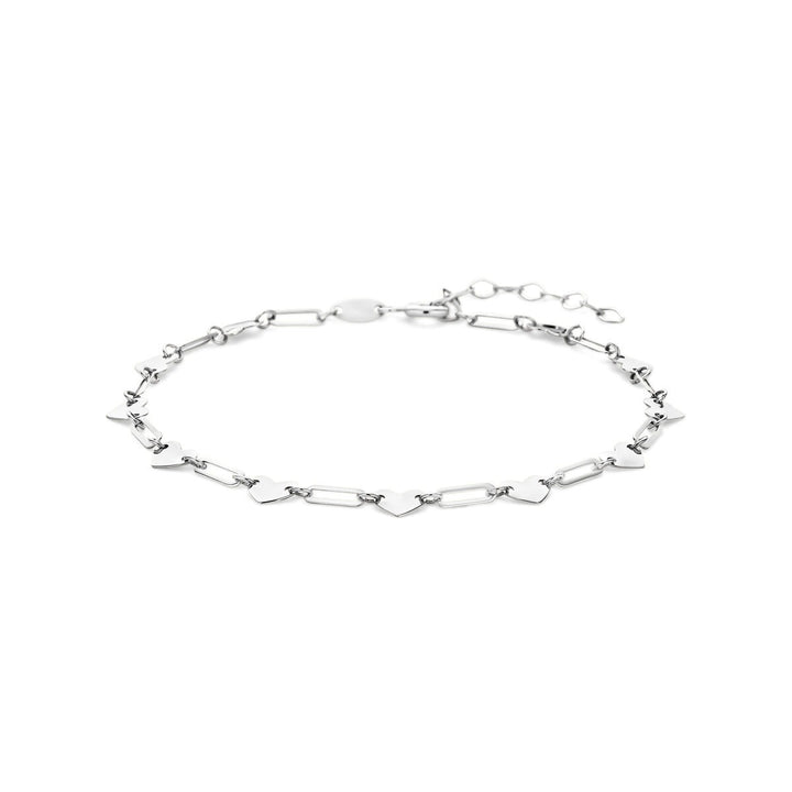 Zilveren hartjes armband voor dames