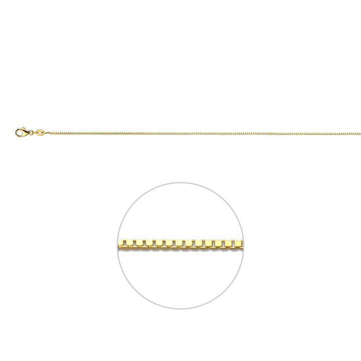Gouden venetiaans collier 14k met karabijnsluiting