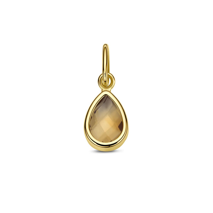 9k Geelgouden hanger met citrien