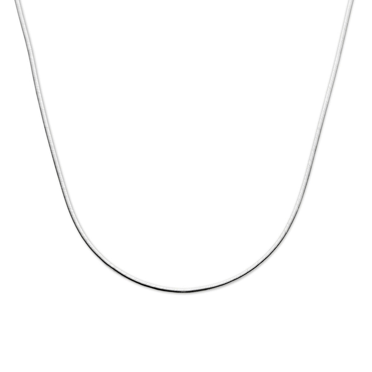 Zilveren gourmette ketting van gerhodineerd 925 zilver met een dikte van 2,2 mm.