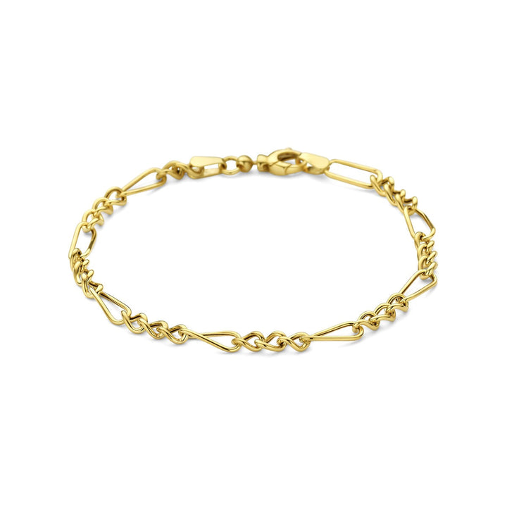 9k Geelgouden anker armband 4 mm