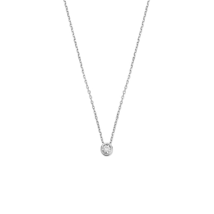 Zilveren collier met zirkonia 41 - 43 - 45 cm