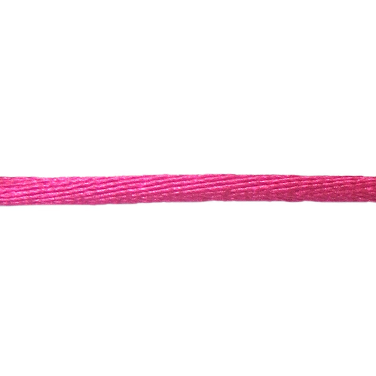 Paars satijnen koord van 38 cm, geschikt voor knooparmbandjes.