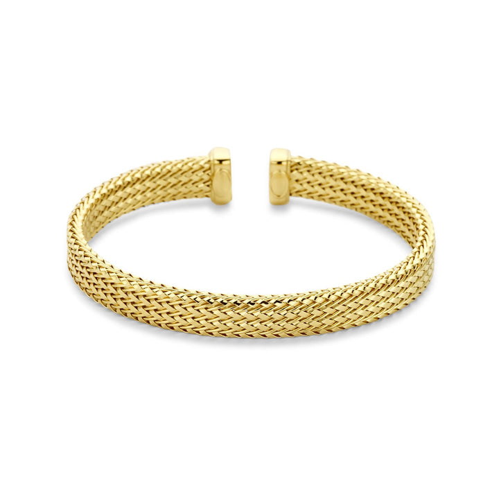 Verguld 925 zilveren klemband 59 x 8 mm