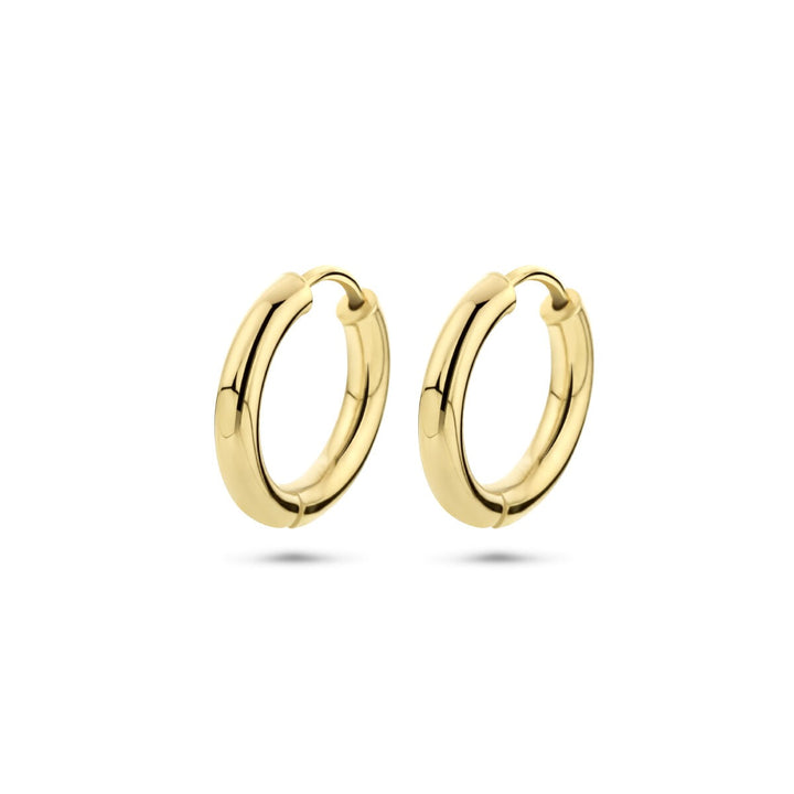 9k gouden oorringen – 15 mm