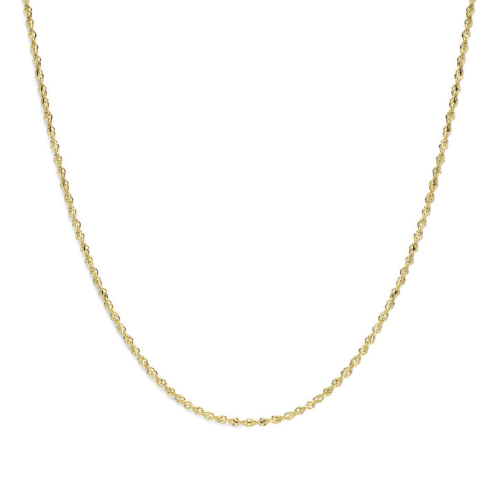 Gouden ketting met zilverkern – 14k geelgoud & 925 zilver