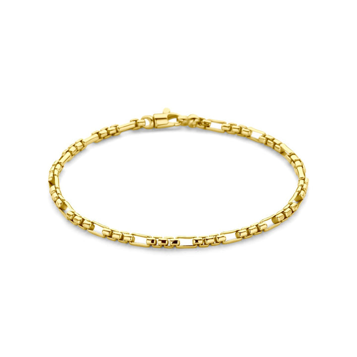 14k Geelgouden dames armband met zilveren kern – 3 mm