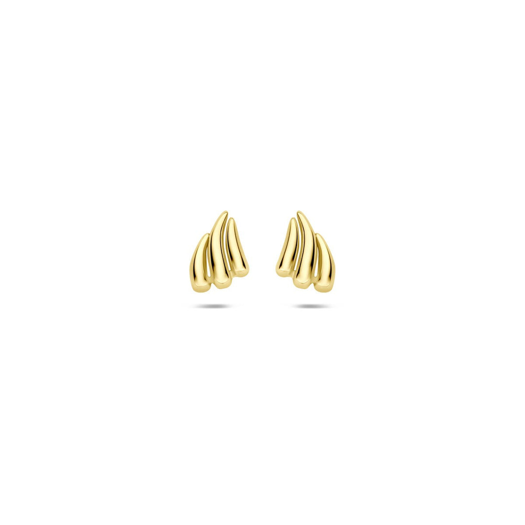 9k Geelgouden Oorknopjes 6,5 x 5 mm