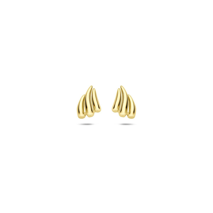 9k Geelgouden Oorknopjes 6,5 x 5 mm