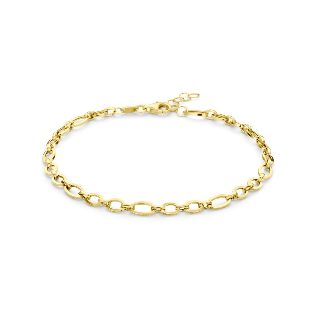 14k Geelgouden anker armband