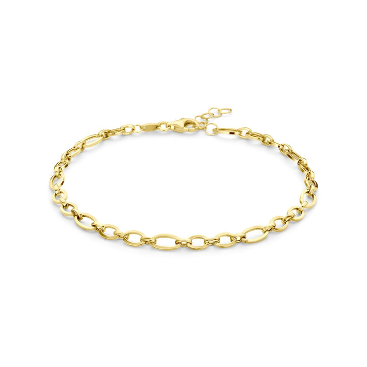 14k Geelgouden anker armband