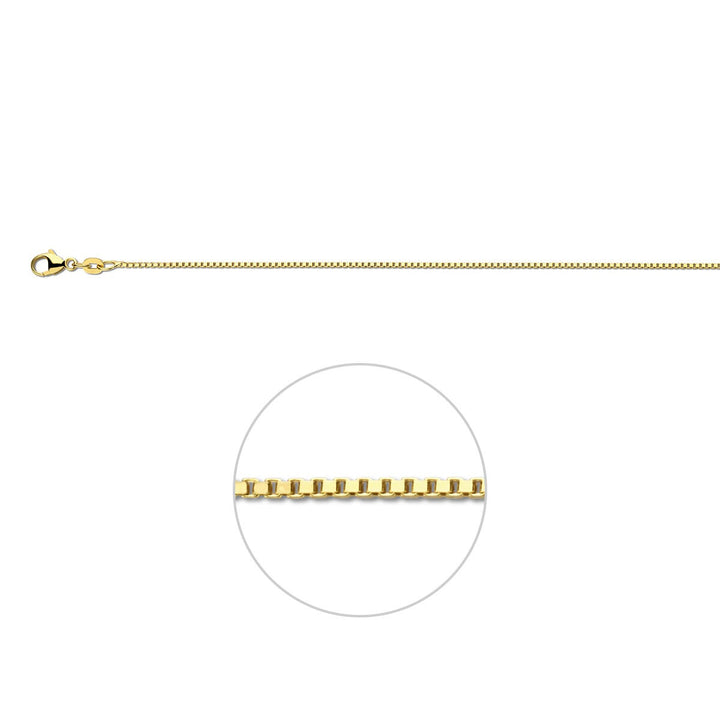 14k Geelgouden armband met Venetiaanse schakel – 1.1mm