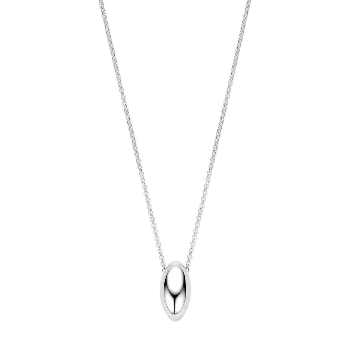 Zilveren collier gerhodineerd 925 met anker schakel – 41 + 4 cm
