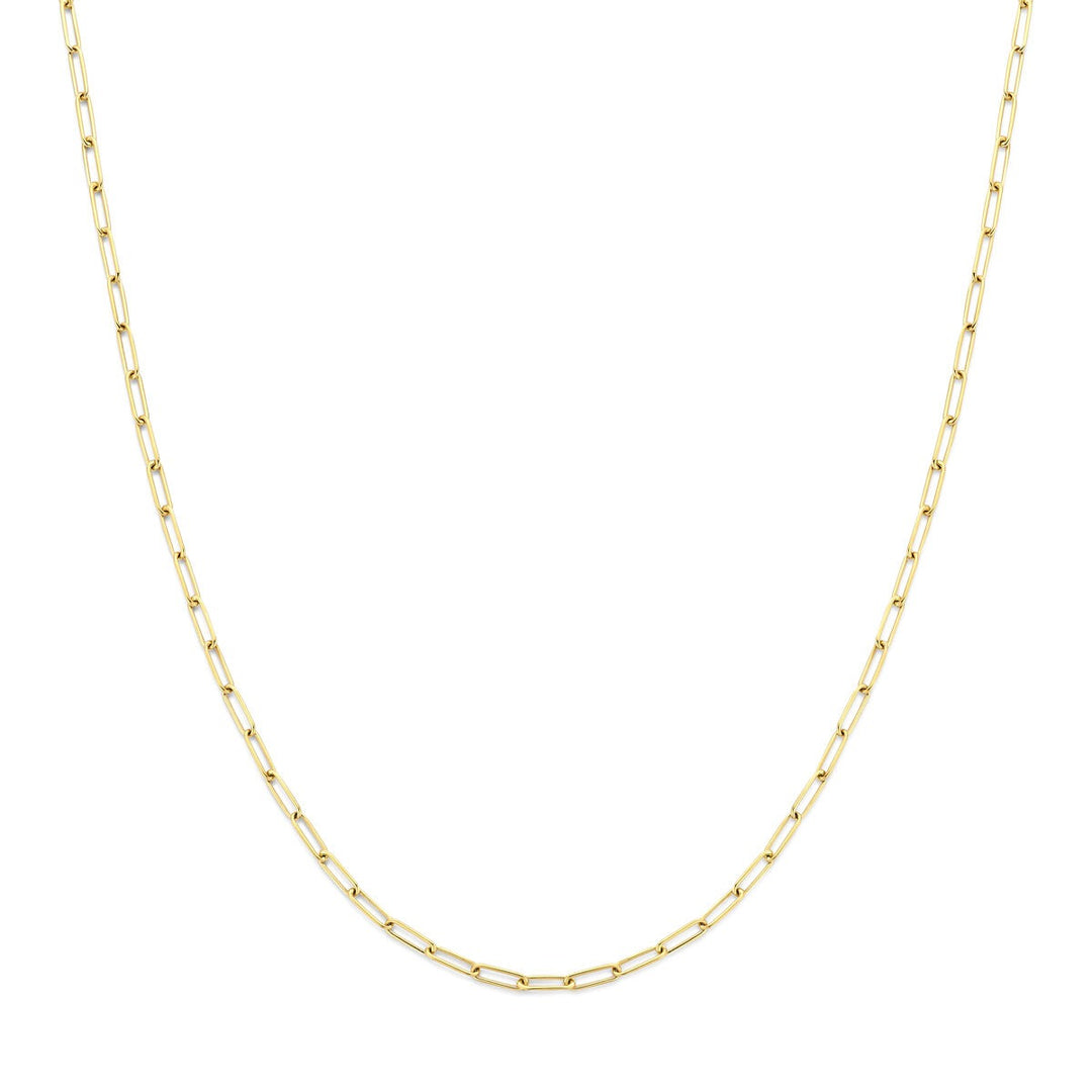 14k geelgouden collier met ankerschakel
