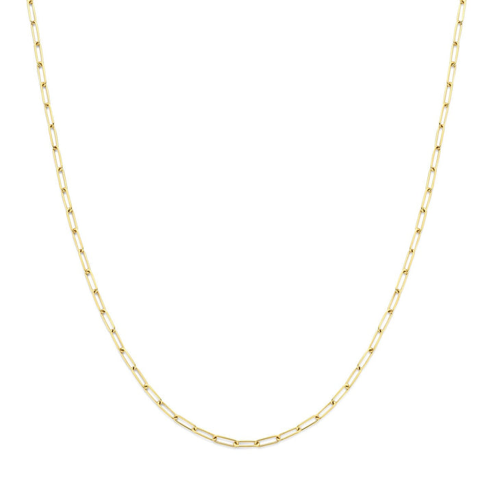 14k geelgouden collier met ankerschakel