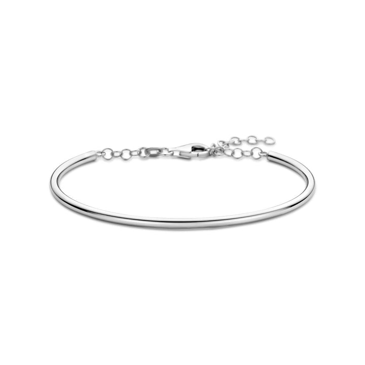 Zilveren dames armband – gerhodineerd 925 zilver met fijne schakel 65 x 3,3 mm