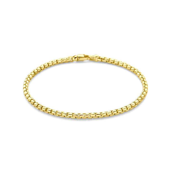 14k goud op zilveren dames armband – 19 cm