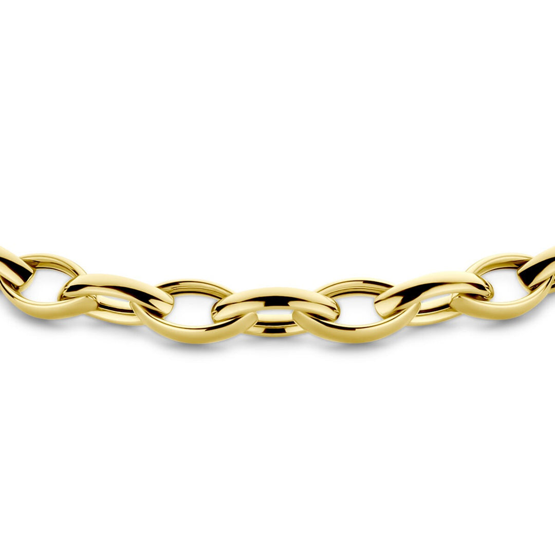 9k Geelgouden Schakelcollier