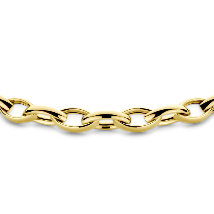 9k Geelgouden Schakelcollier