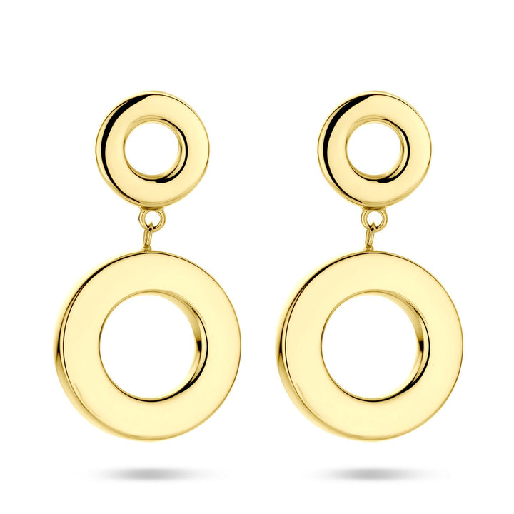 Gouden oorhangers 14k 33 mm