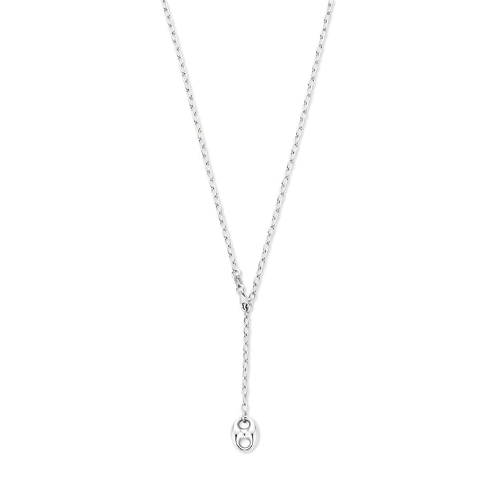 925 Zilveren ketting met hanger koffieboon
