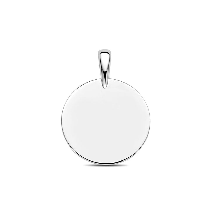 Gerhodineerd 925 zilveren graveerhanger