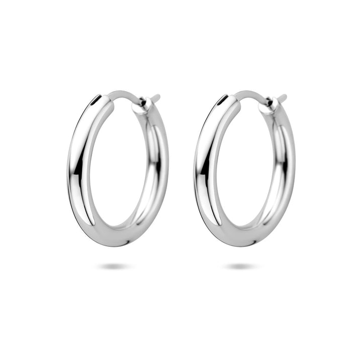 Zilveren oorringen 925 gerhodineerd – 11 mm