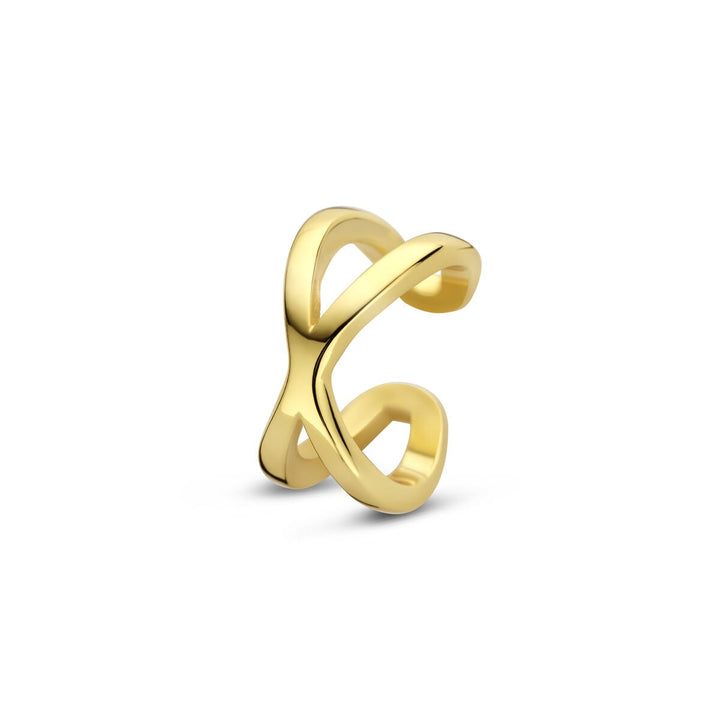 Verguld 925 zilveren ear cuff geel