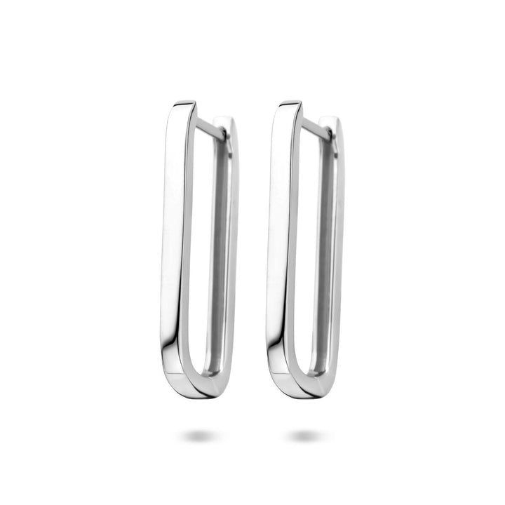 Gerhodineerd zilveren klapoorringen 2.5 mm